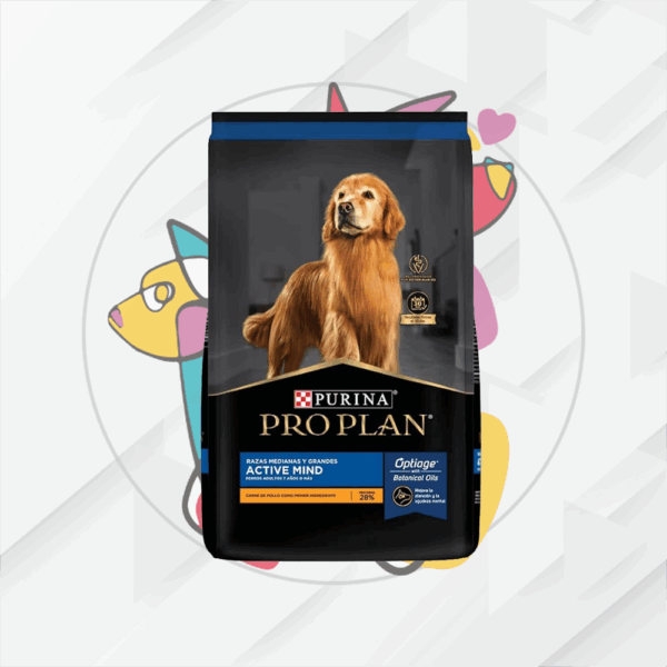 Pro Plan Active Mind Razas Medianas y Grandes 13Kg